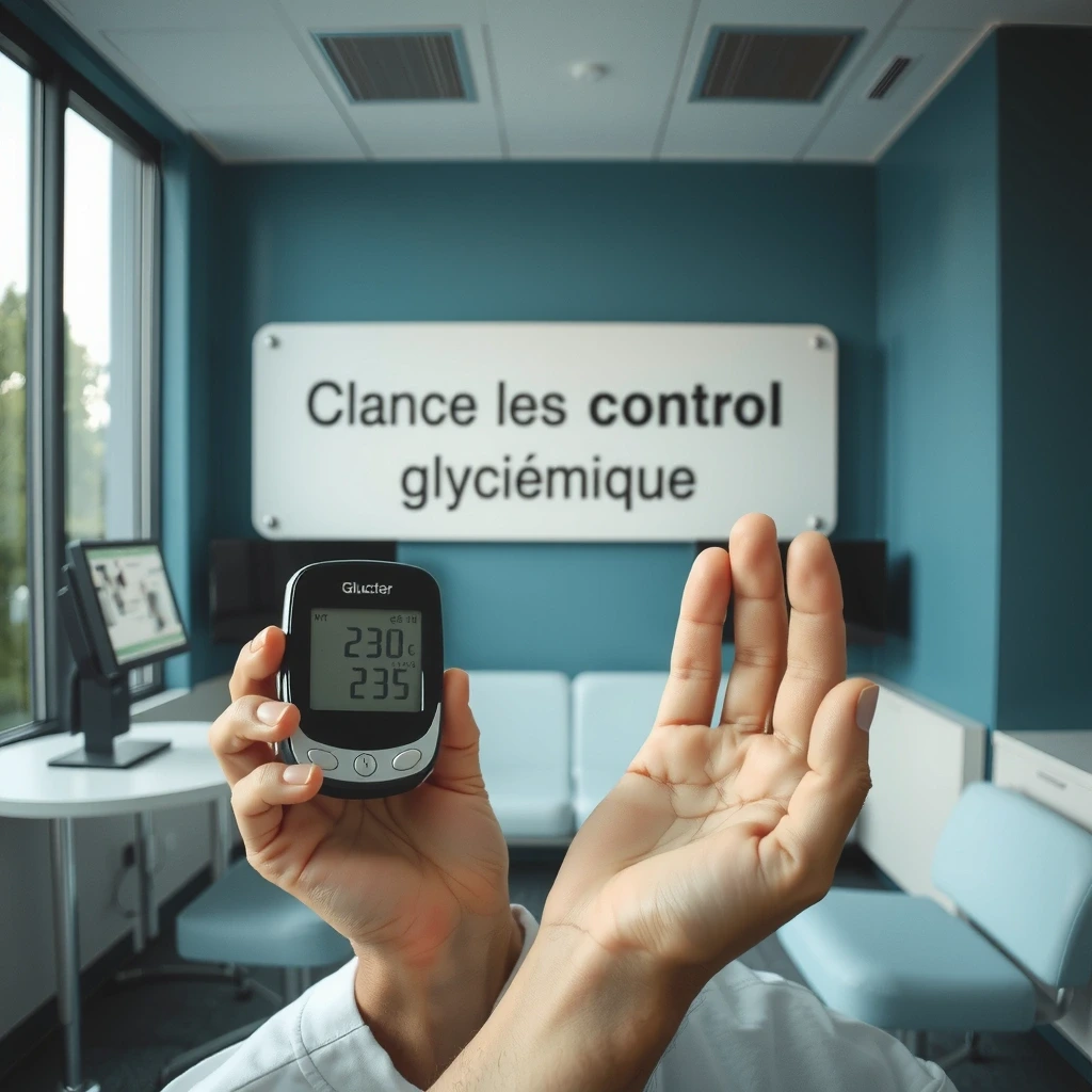 Motif abstrait représentant le contrôle glycémique